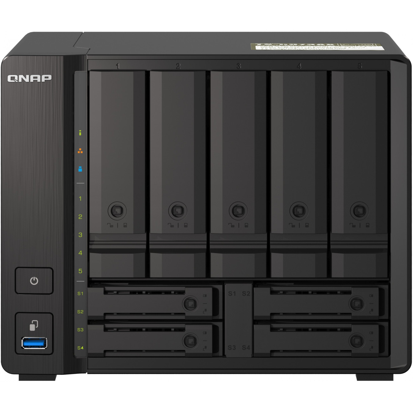 QNAP 9-Bay NAS - TS-H973AX - AMD Ryzen V1500B 2.2GHz, 32GB DDR4, SATA & U.2 NVMe, Black — Buy in Cyprus with Fast Delivery
