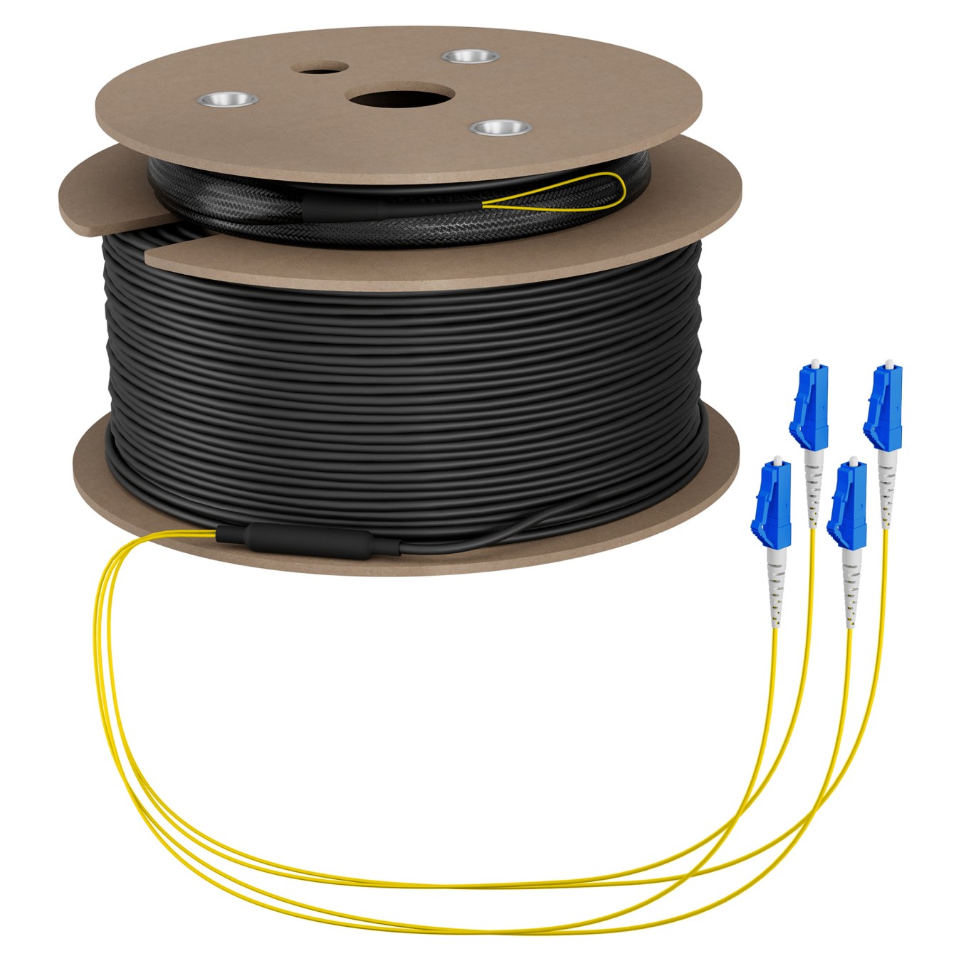 Buy EFB Trunkkabel U-DQ(ZN)BH OS2 4E (1x4) LC-LC 130m Dca LSZH G657A1 in Cyprus, Nicosia, Limassol, Larnaka, Pafos