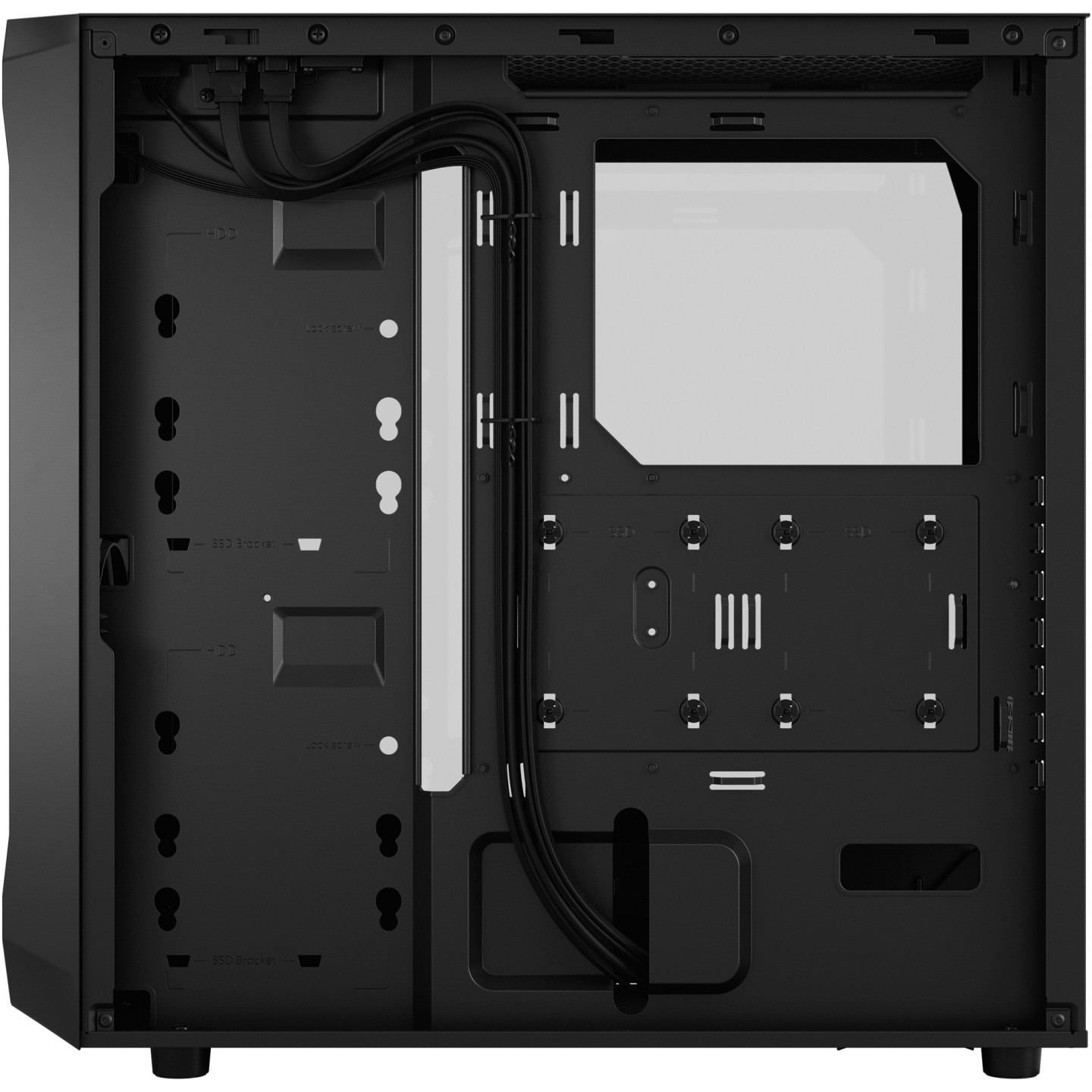 Fractal Design Focus 2 Black Tempered Glass Mid-Tower PC Case (ATX/mATX/Mini-ITX) — Buy in Cyprus with Fast Delivery