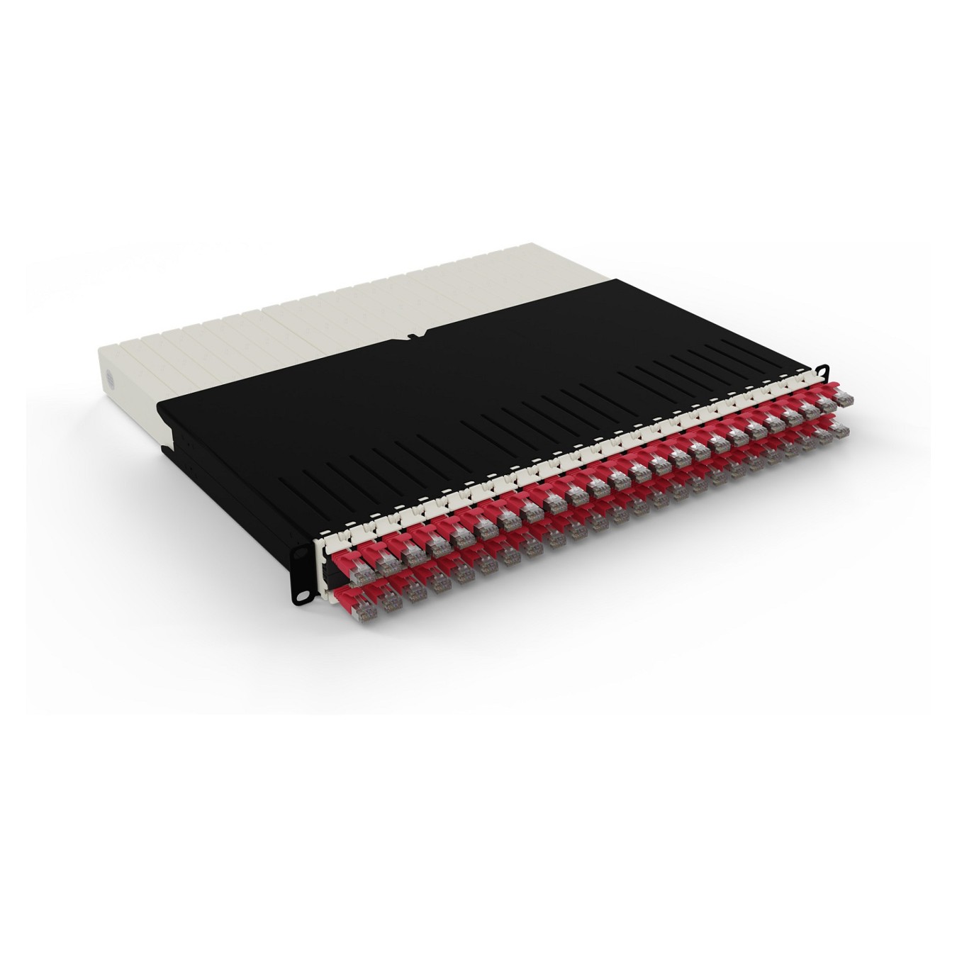 Buy Patchbox patchbox.one Kabeleinzugssystem 8RU STP (0.8 m) mit 24 Kassetten. Patchkabel Cat. 6a. U FTP. PoE. Kabel rot in Cypr