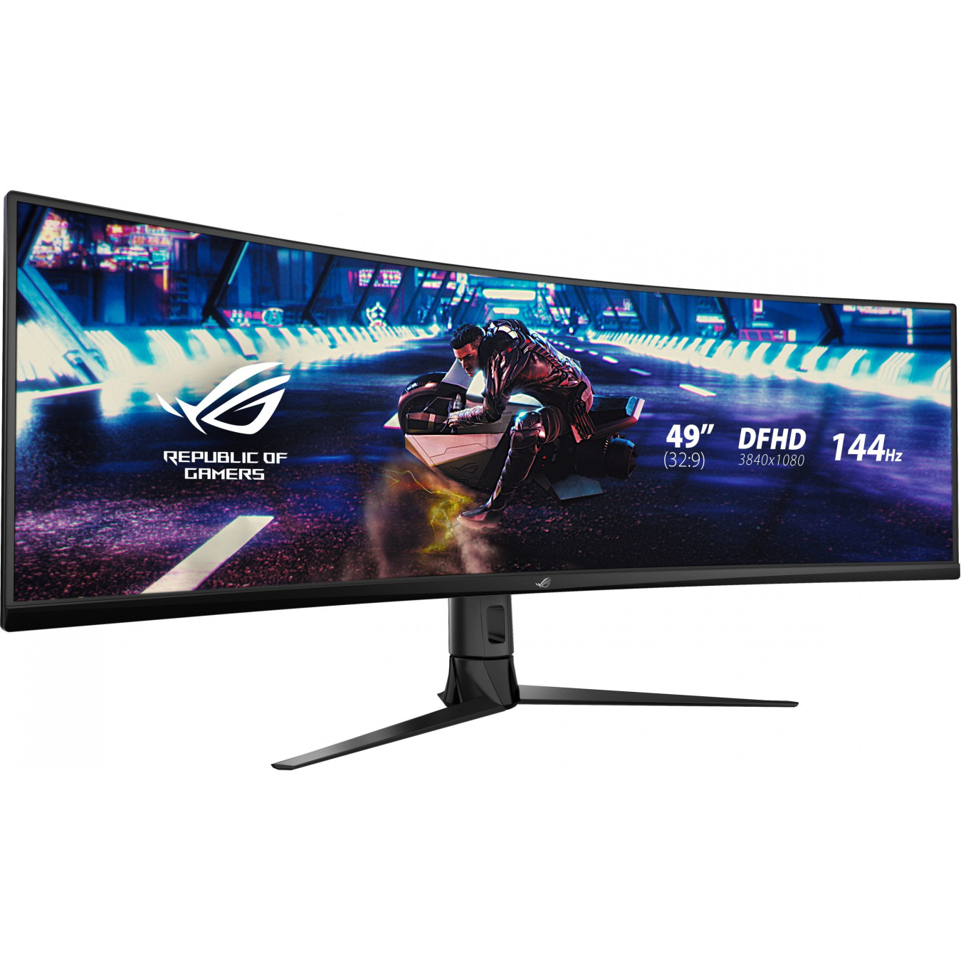 ASUS ROG Strix XG49VQ - 49" Curved UltraWide 32:9 VA HDR400 144Hz Gaming Monitor (Black) — Buy in Cyprus with Fast Delivery