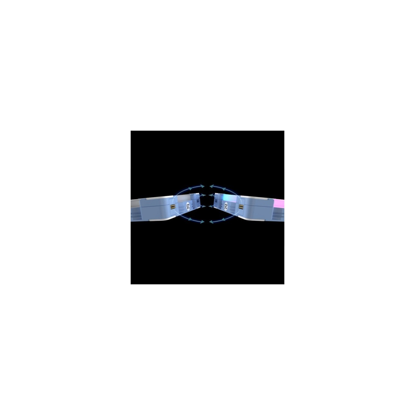 Thermaltake SWAFAN EX14 ARGB 140mm 3-Pack - Hydrangea Blue LEDs, White Frame - TT Premium Edition