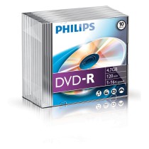 Buy 1x10 Philips DVD-R 4,7GB 16x SL in Cyprus, Nicosia, Limassol, Larnaka, Pafos