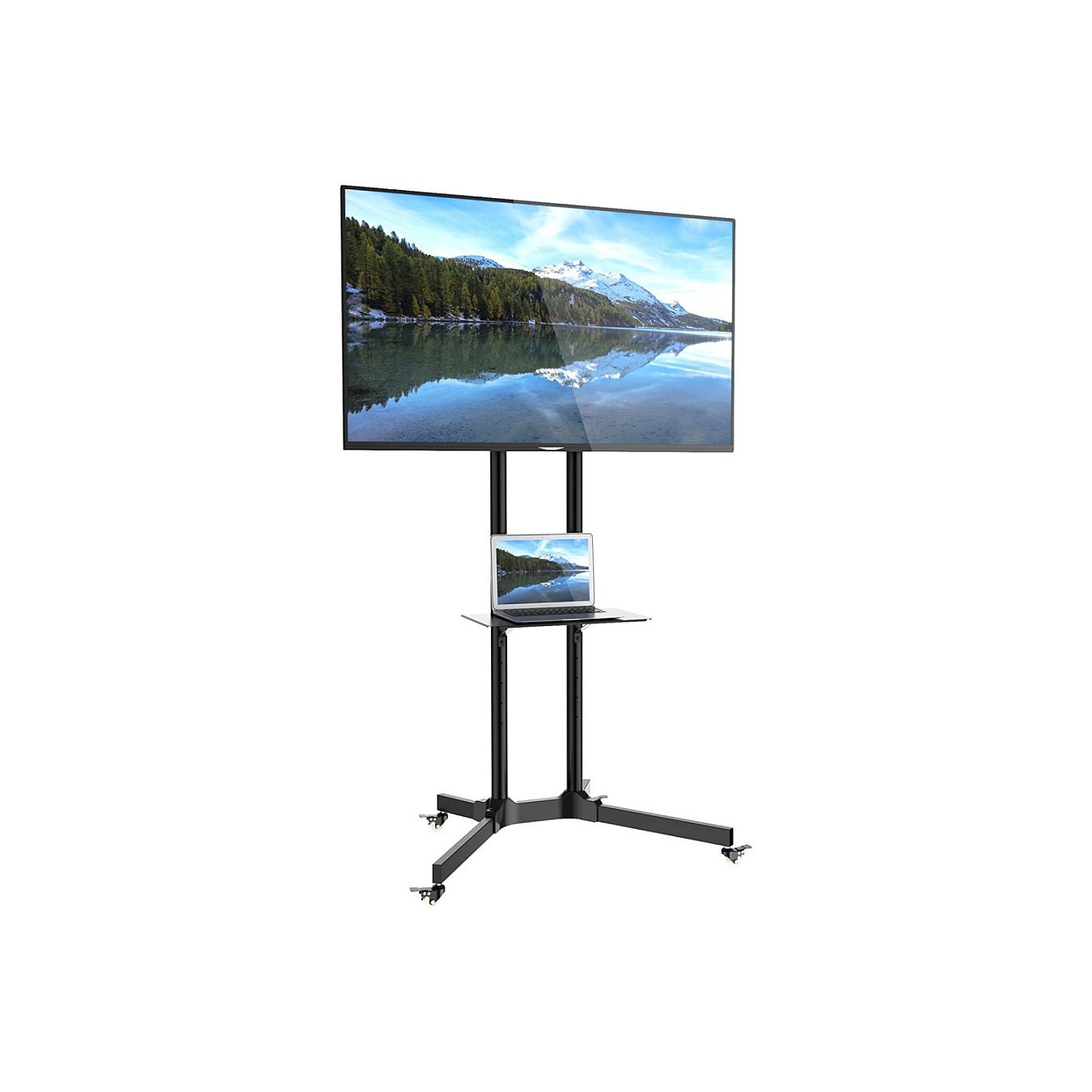 Buy Techly TV LED LCD Wagen f. LCD LED TV 30'-65' höhenverstellb in Cyprus, Nicosia, Limassol, Larnaka, Pafos