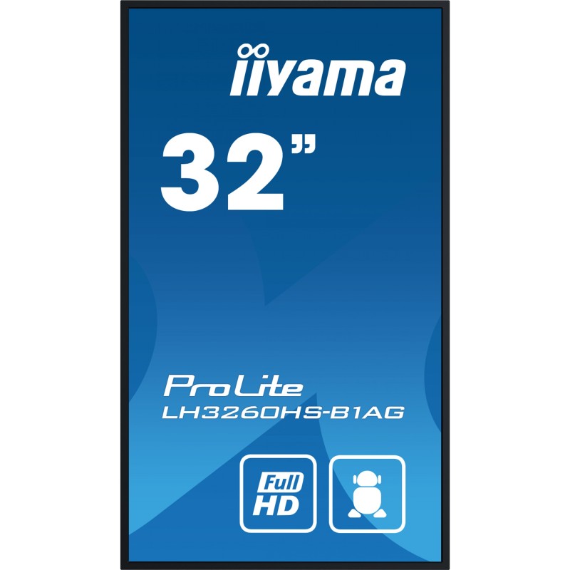 Buy iiyama LH3260HS-B1AG - 31.5" Full HD Digital Signage Display, Android 11, 16... in Cyprus, Nicosia, Limassol, Larnaka, Pafos