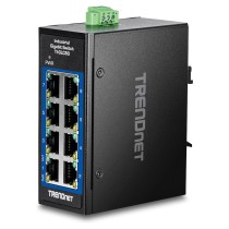 Buy TRENDnet TI-GLC80 8-Port Gigabit Industrial DIN-Rail Mini in Cyprus, Nicosia, Limassol, Larnaka, Pafos