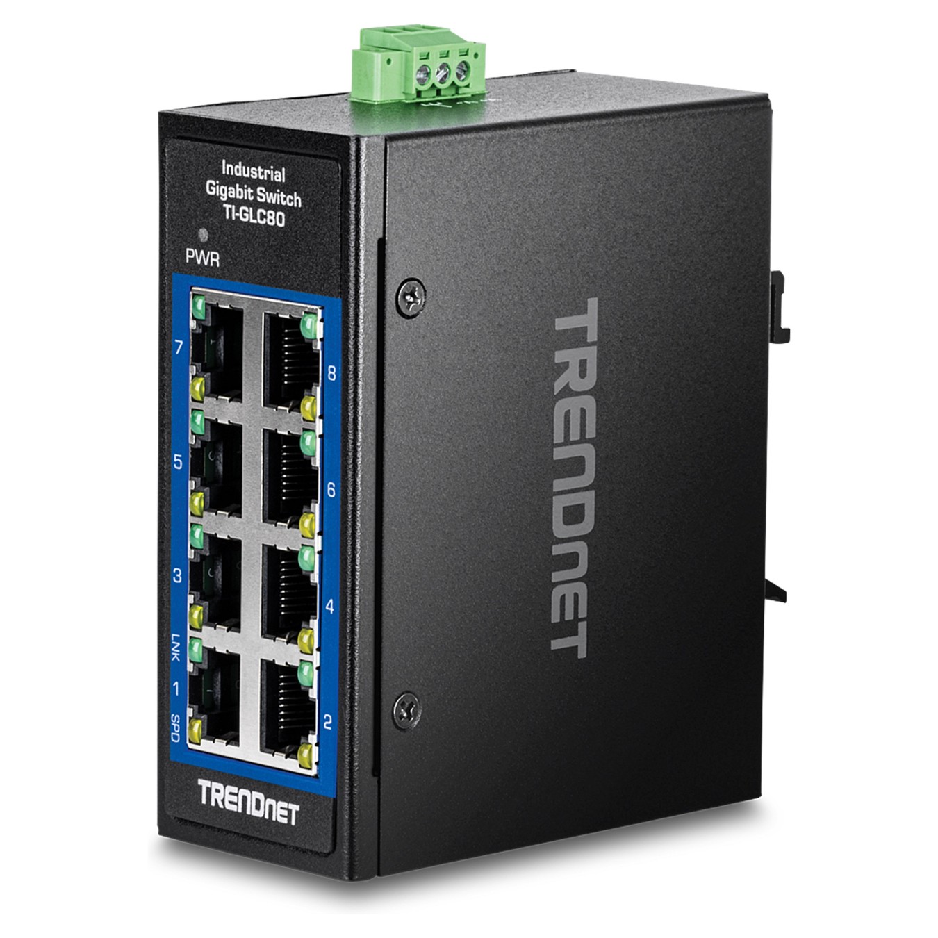 Buy TRENDnet TI-GLC80 8-Port Gigabit Industrial DIN-Rail Mini in Cyprus, Nicosia, Limassol, Larnaka, Pafos