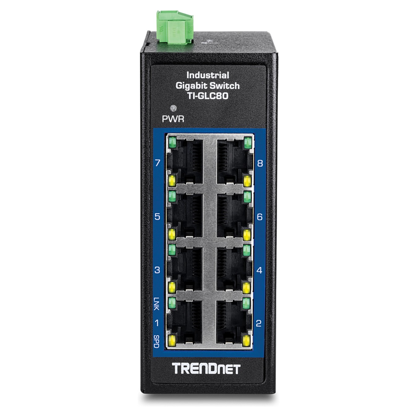 Buy TRENDnet TI-GLC80 8-Port Gigabit Industrial DIN-Rail Mini in Cyprus, Nicosia, Limassol, Larnaka, Pafos