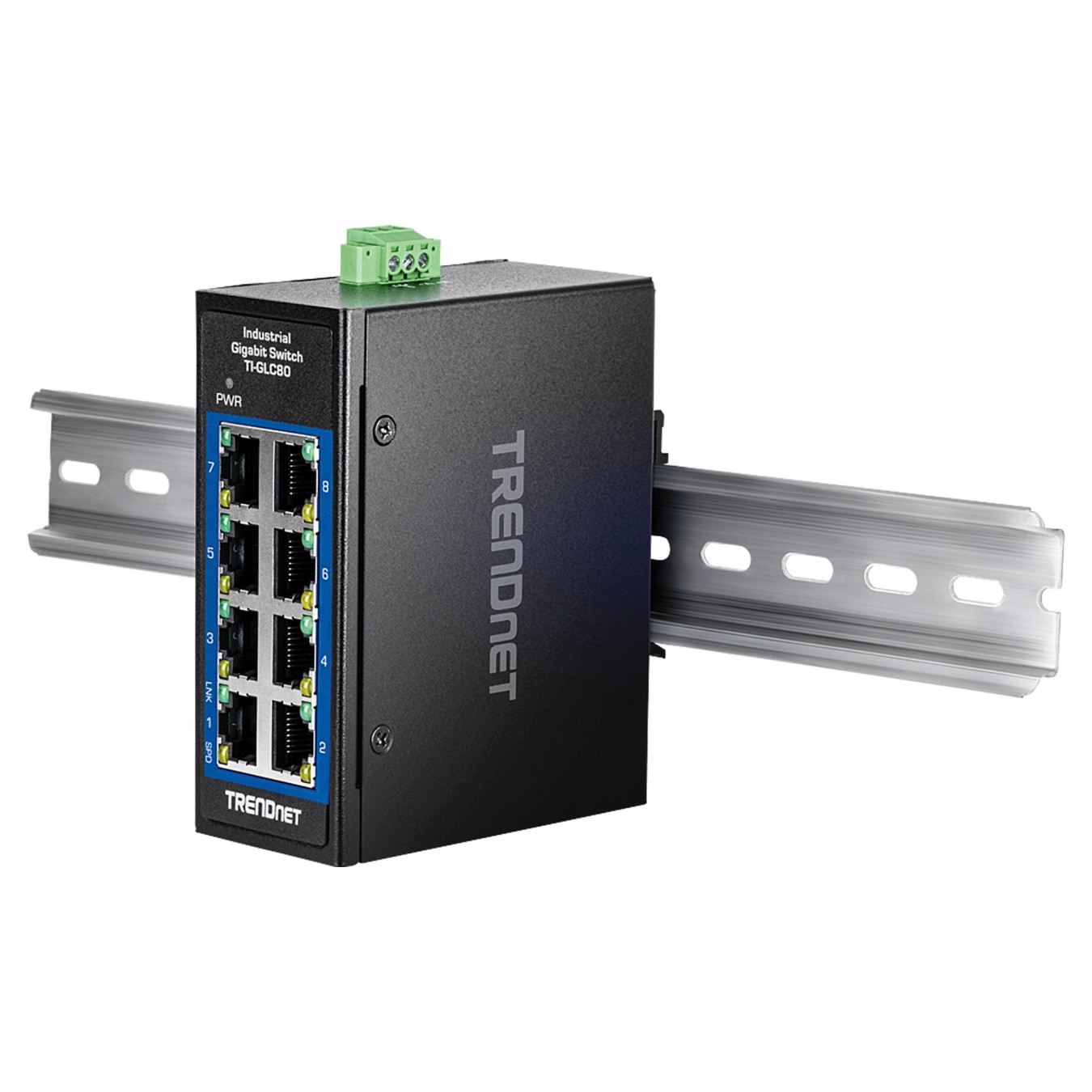 Buy TRENDnet TI-GLC80 8-Port Gigabit Industrial DIN-Rail Mini in Cyprus, Nicosia, Limassol, Larnaka, Pafos