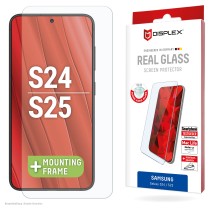 Buy DISPLEX Panzerglas 2D Clear (10H) für Samsung Galaxy S24 Eco-Montagerahmen. Tempered Glas. kratzer-resistente Schutzf... in 