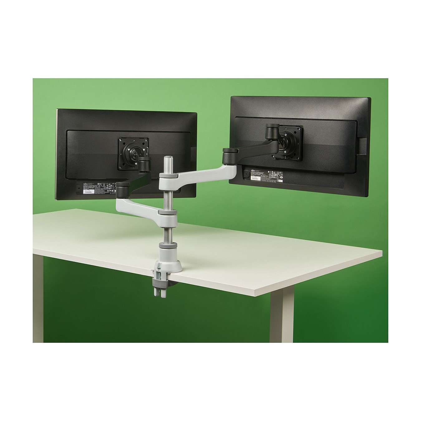 Buy R-Go Monitorarm 0'-32' 2TFT Max.8KG(2x) Zepher4 silb. in Cyprus, Nicosia, Limassol, Larnaka, Pafos