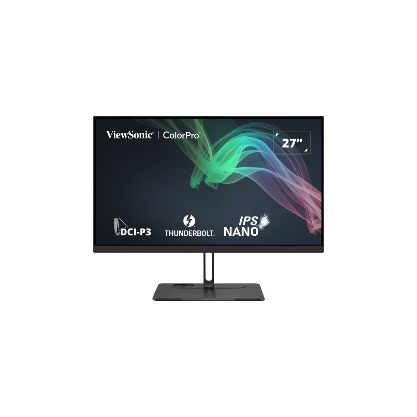 ViewSonic VP2776T-4K - 27" 4K UHD IPS Monitor, HDR400, USB-C PD, DP1.4 & HDMI 2.1, 5ms, 100% sRGB (Black)
