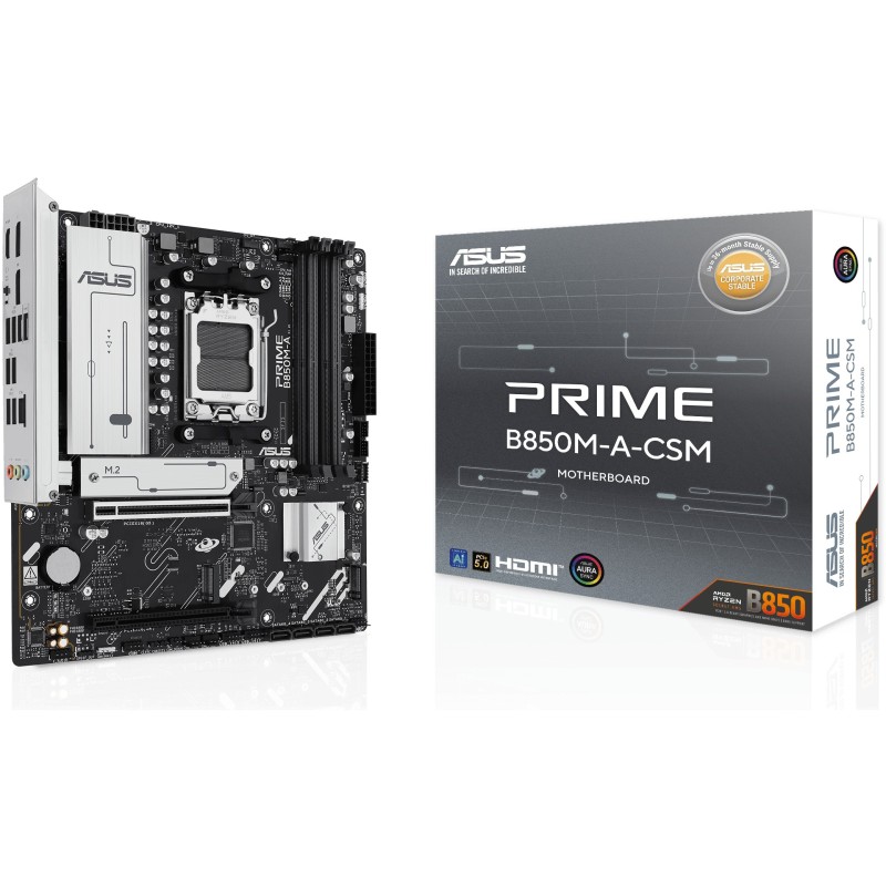 Buy ASUS PRIME B850M-A-CSM - AM5 micro-ATX Motherboard, DDR5 up to 256GB, 3x M.2... in Cyprus, Nicosia, Limassol, Larnaka, Pafos