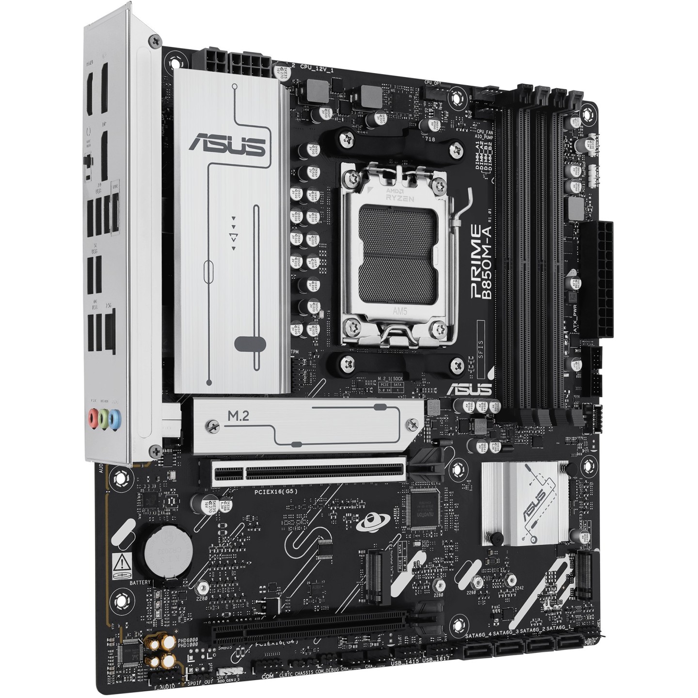 ASUS PRIME B850M-A-CSM AM5 micro-ATX mATX Motherboard DDR5 256GB 3xM.2 PCIe5 (Boxed) — Buy in Cyprus with Fast Delivery