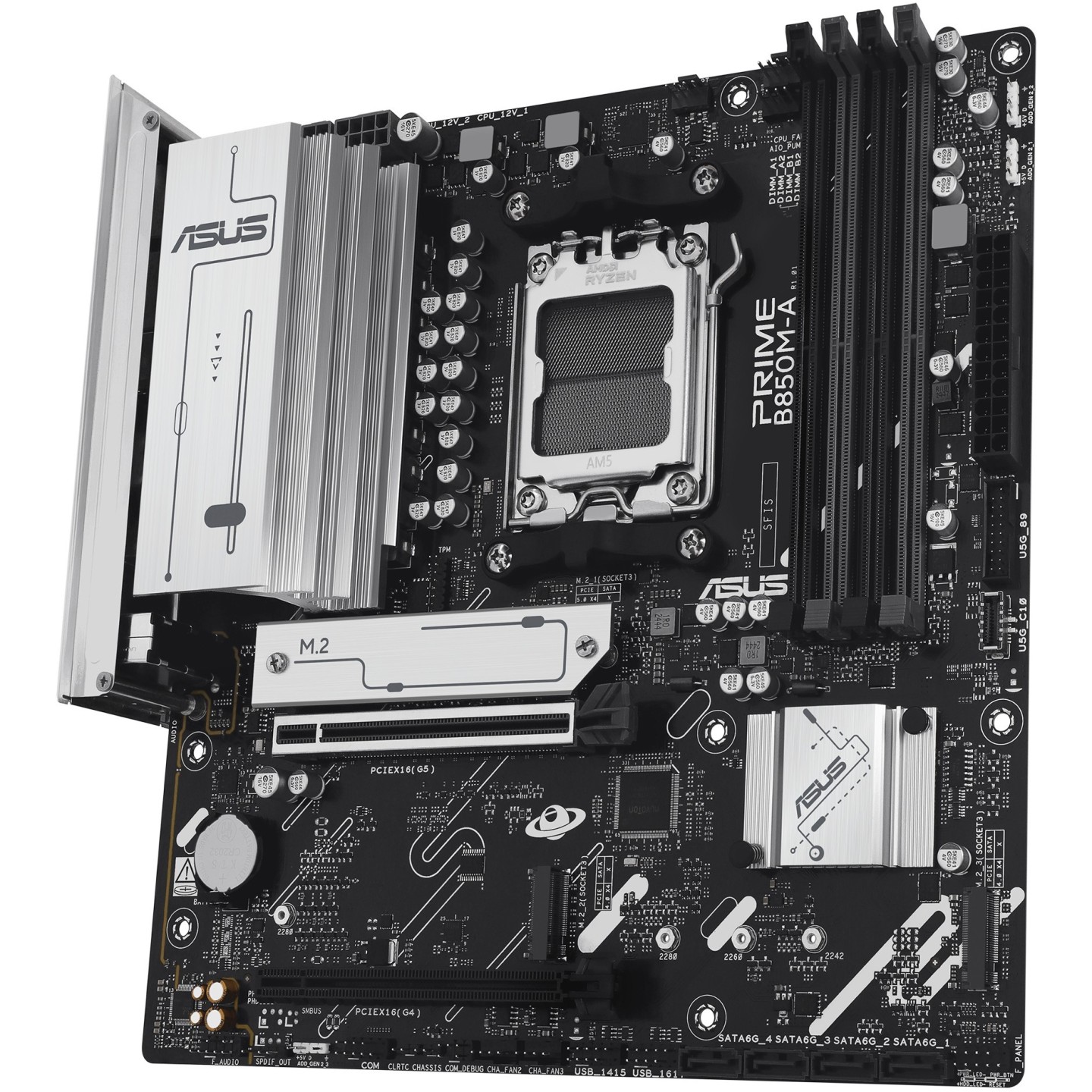 ASUS PRIME B850M-A-CSM AM5 micro-ATX mATX Motherboard DDR5 256GB 3xM.2 PCIe5 (Boxed) — Buy in Cyprus with Fast Delivery