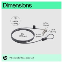 Buy HP Nano Combination Cable Lock in Cyprus, Nicosia, Limassol, Larnaka, Pafos