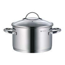 Buy WMF Provence Plus Topf-Set Bratentopf (2,5l), Fleischtöpfe(1,9l), (3,3l), (5,7l), Stielkasserolle (1,7l) silber in Cyprus, N