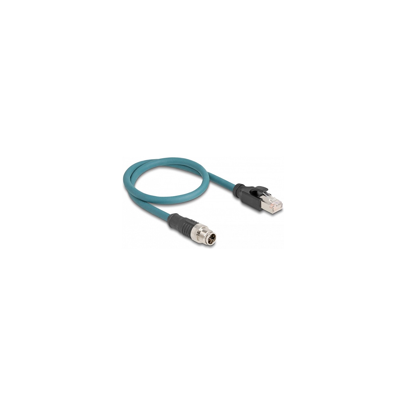 Buy Delock M12 Adapterkabel X-kodiert 8 Pin Stecker zu RJ45 Stecker 50 cm in Cyprus, Nicosia, Limassol, Larnaka, Pafos