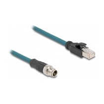 Buy Delock M12 Adapterkabel X-kodiert 8 Pin Stecker zu RJ45 Stecker 50 cm in Cyprus, Nicosia, Limassol, Larnaka, Pafos