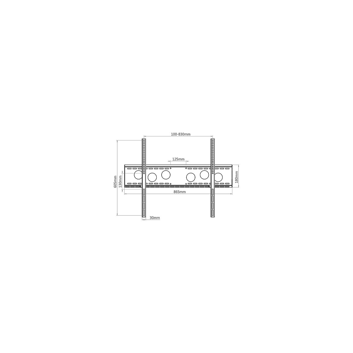 Buy Hagor WH 85 F - Wandhalterung starr - 55-110' schwarz in Cyprus, Nicosia, Limassol, Larnaka, Pafos