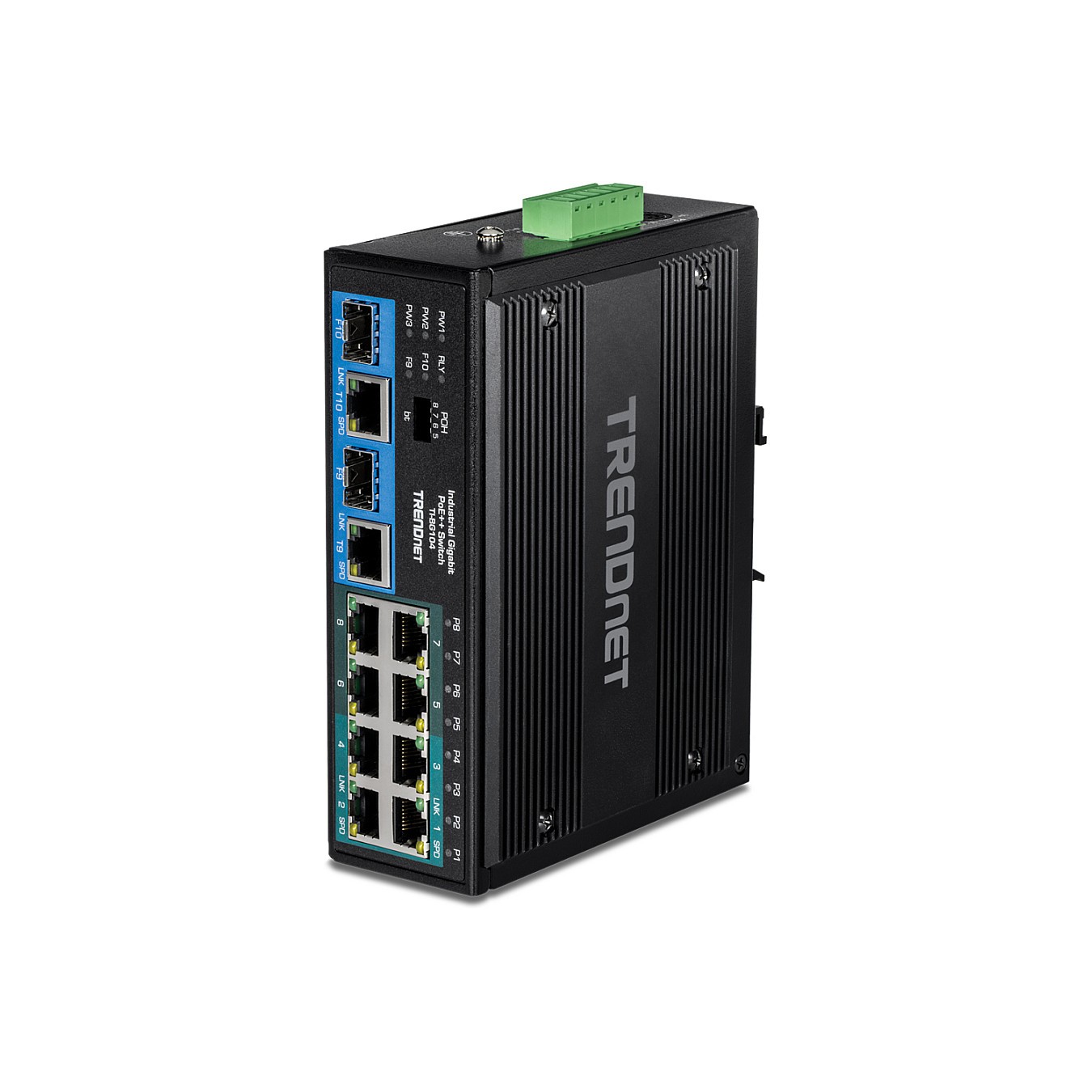 Buy TRENDnet TI-BG104 10 Port Rail Switch. Industrial Gigabit PoE++ DIN-Rail in Cyprus, Nicosia, Limassol, Larnaka, Pafos