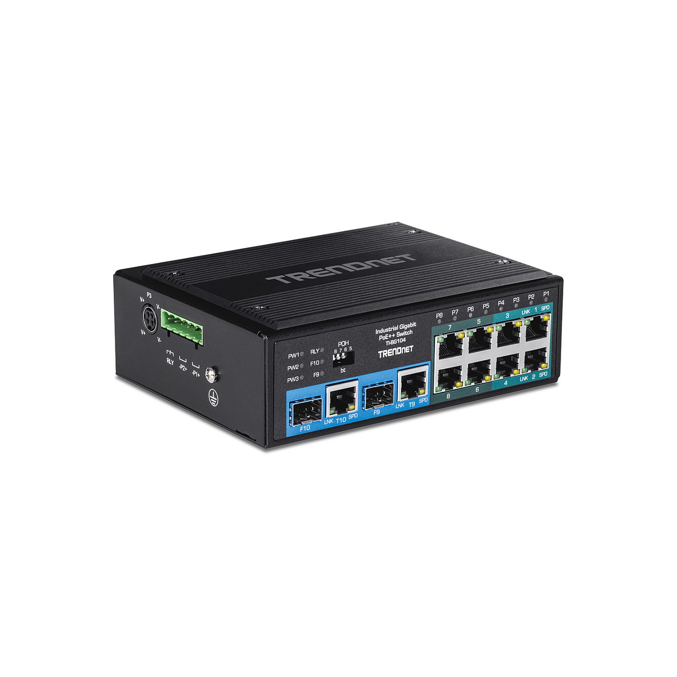Buy TRENDnet TI-BG104 10 Port Rail Switch. Industrial Gigabit PoE++ DIN-Rail in Cyprus, Nicosia, Limassol, Larnaka, Pafos