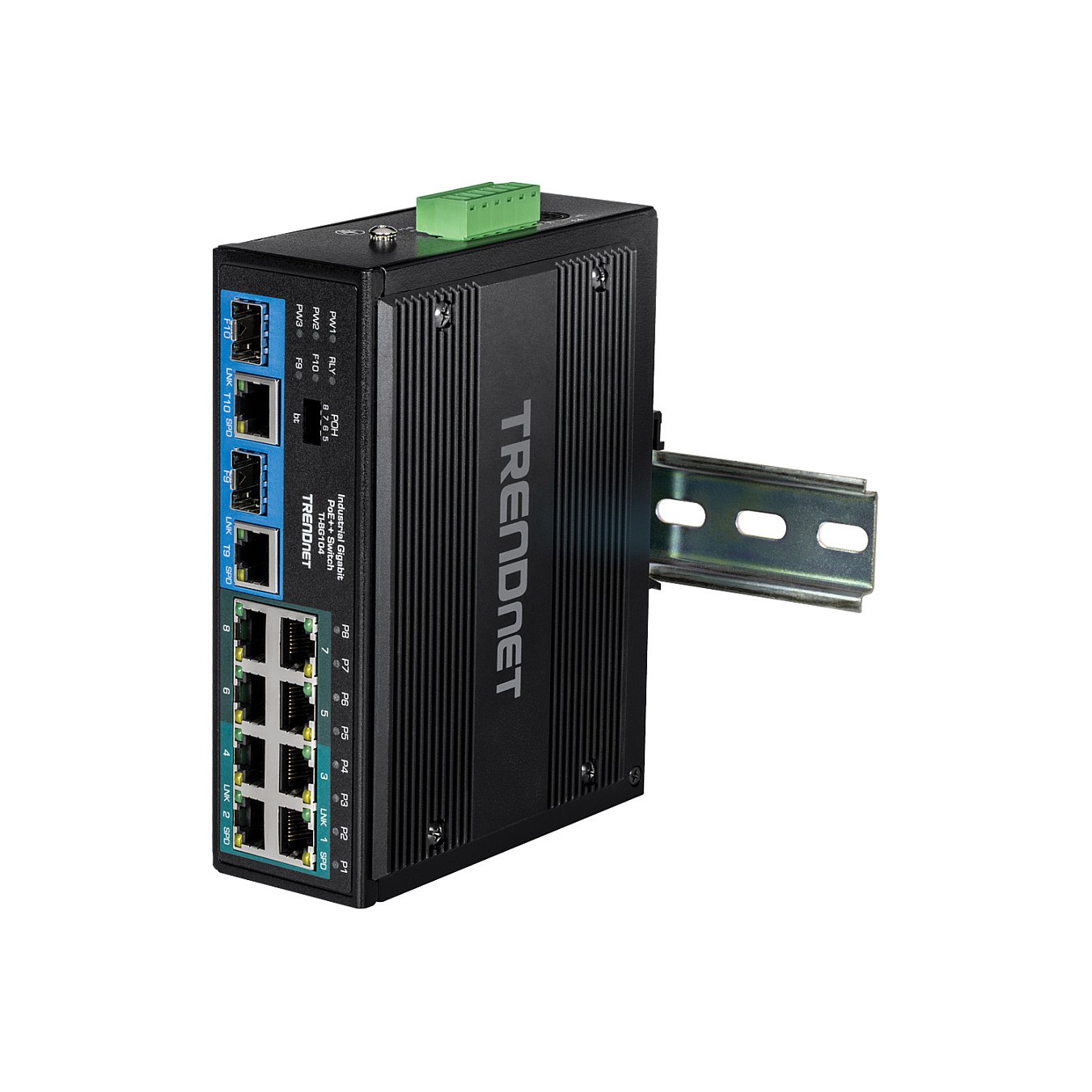 Buy TRENDnet TI-BG104 10 Port Rail Switch. Industrial Gigabit PoE++ DIN-Rail in Cyprus, Nicosia, Limassol, Larnaka, Pafos