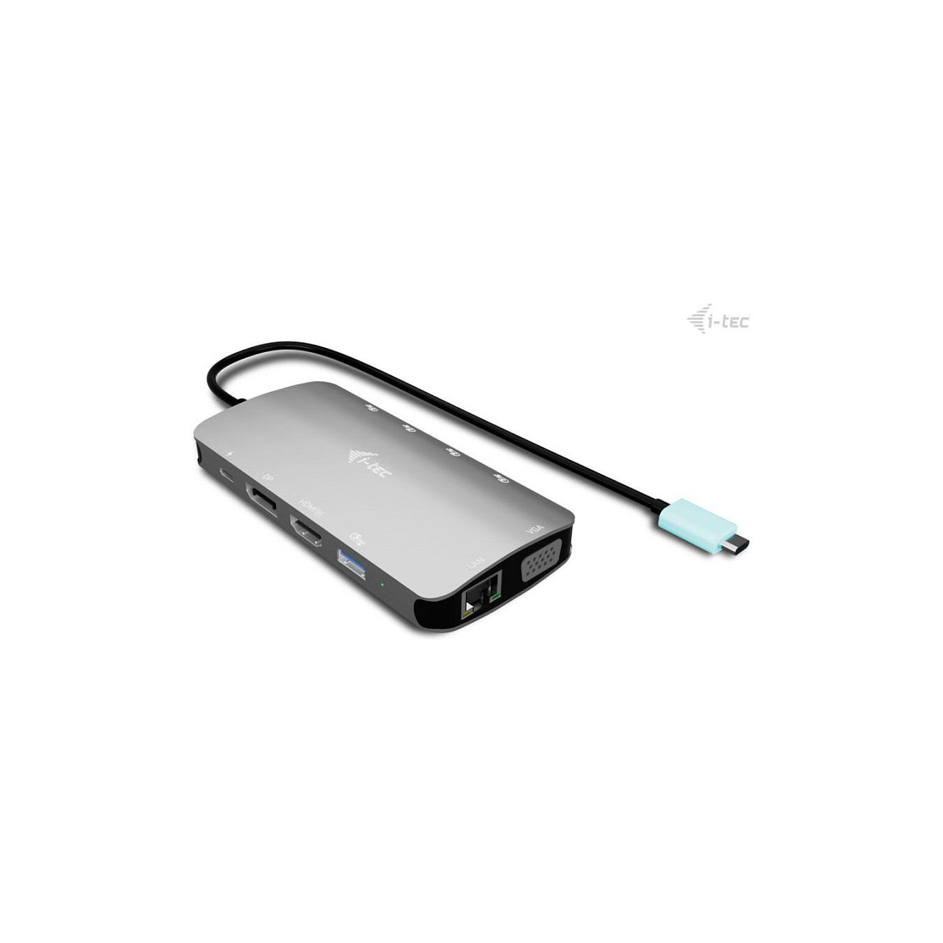 Buy D I-TEC USB-C Metal Nano 3x Display Docking Station 1x DP 1x HDMI 1x VGA 1x GLAN 1x USB-C Gen1 4x USB-A Gen1 Power De... in 