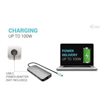 Buy D I-TEC USB-C Metal Nano 3x Display Docking Station 1x DP 1x HDMI 1x VGA 1x GLAN 1x USB-C Gen1 4x USB-A Gen1 Power De... in 