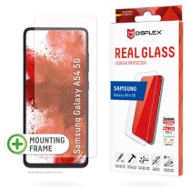 Buy DISPLEX Panzerglas 2D Clear (10H) für Samsung Galaxy A54 5G Eco-Montagerahmen, Tempered Glas, kratzer-resistente Schu... in 