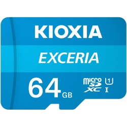 Buy KIOXIA Exceria microSDXC Card - 64GB, Blue, UHS-I U1 (Class 10), up to 100 MB/s in Cyprus, Nicosia, Limassol, Larnaka, Pafos