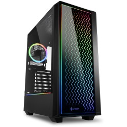 Buy Sharkoon RGB LIT 200 - Mid Tower PC Case - Black, RGB Front Fans, ATX/mATX/M... in Cyprus, Nicosia, Limassol, Larnaka, Pafos