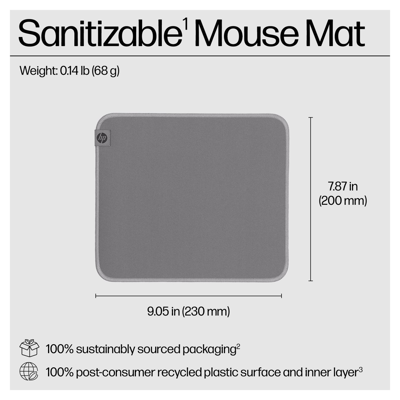 Buy HP 100 Sanitizable Mouse Pad (P) in Cyprus, Nicosia, Limassol, Larnaka, Pafos