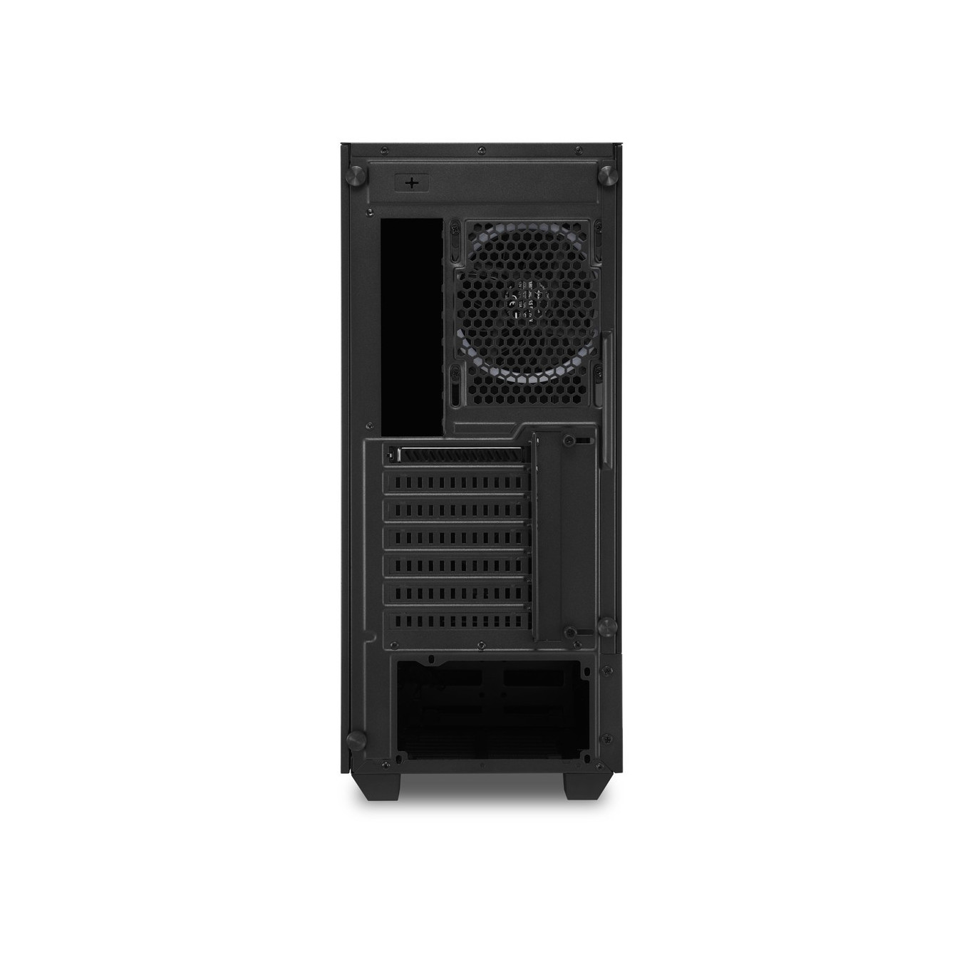 Sharkoon RGB LIT 200 - Mid Tower PC Case - Black, RGB Front Fans, ATX/mATX/Mini-ITX, 350mm GPU