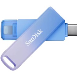Buy SanDisk Creator Phone Drive - 256GB - Blue/Lilac - USB-C & Lightning, USB 3.... in Cyprus, Nicosia, Limassol, Larnaka, Pafos