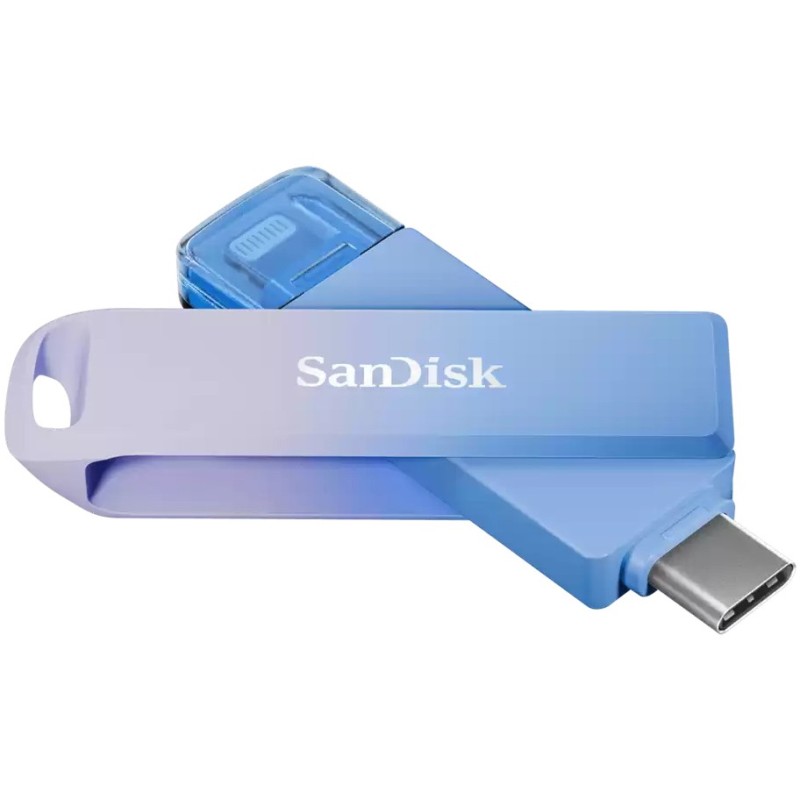 Buy SanDisk Creator Phone Drive - 256GB - Blue/Lilac - USB-C & Lightning, USB 3.... in Cyprus, Nicosia, Limassol, Larnaka, Pafos