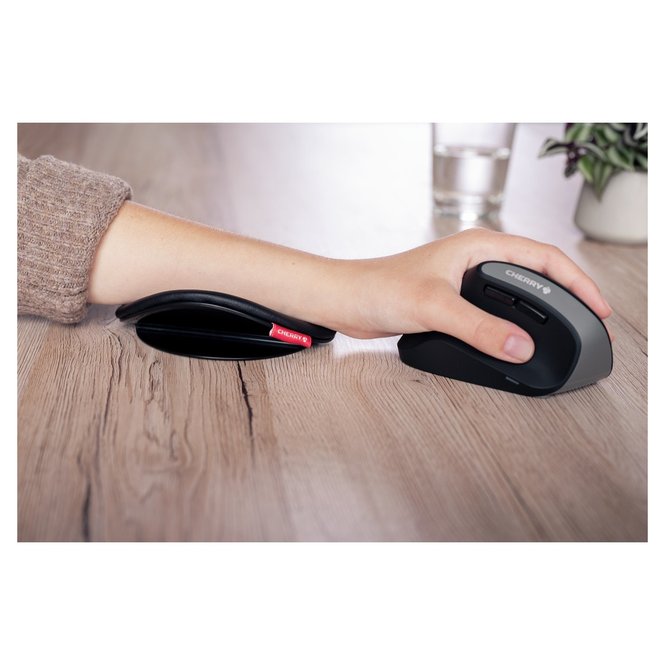 Cherry SLIDEPAD ERGO - Ergonomic Wrist Rest - Black — Buy in Cyprus with Fast Delivery