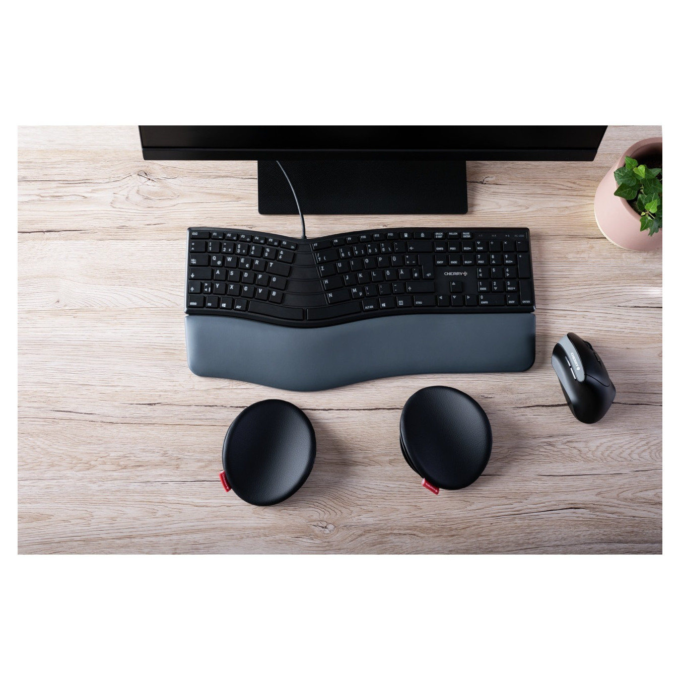Cherry SLIDEPAD ERGO - Ergonomic Wrist Rest - Black — Buy in Cyprus with Fast Delivery