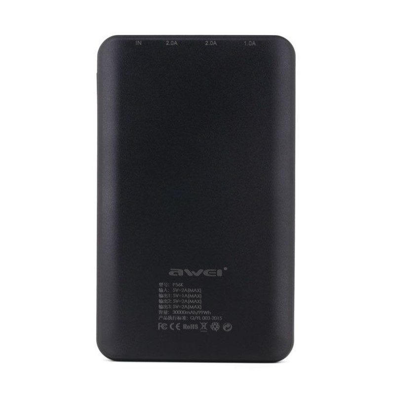 Power Bank Awei P56K 30000 mAh -  Official distributor b2b Armenius Store