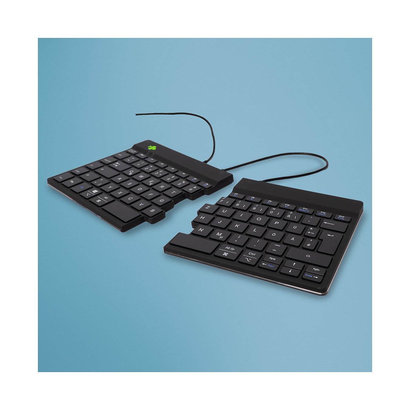 Buy R-Go Split Break Ergonomische Tastatur, QWERTZ (DE) - schwarz, kabelgebunden in Cyprus, Nicosia, Limassol, Larnaka, Pafos