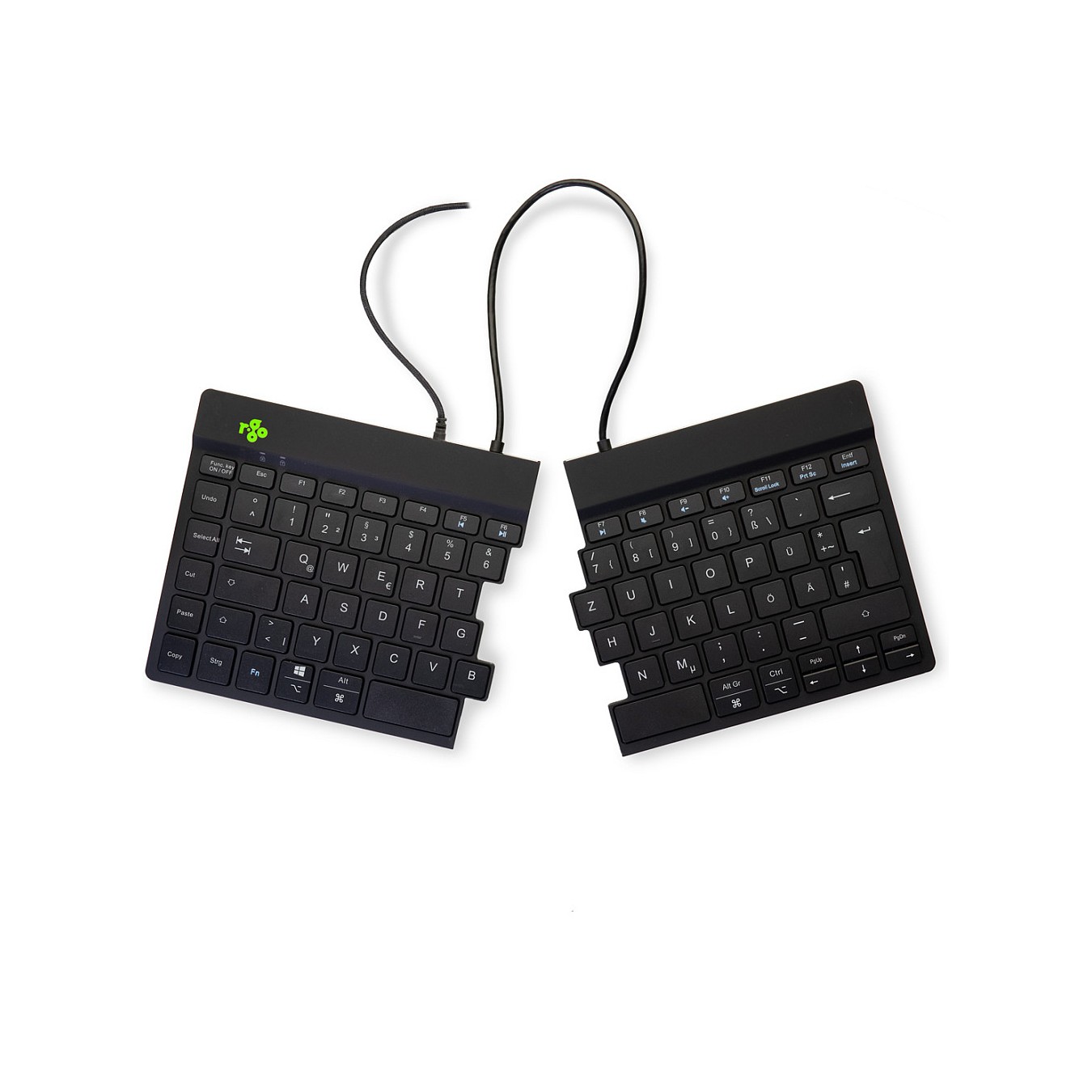 Buy R-Go Split Break Ergonomische Tastatur, QWERTZ (DE) - schwarz, kabelgebunden in Cyprus, Nicosia, Limassol, Larnaka, Pafos