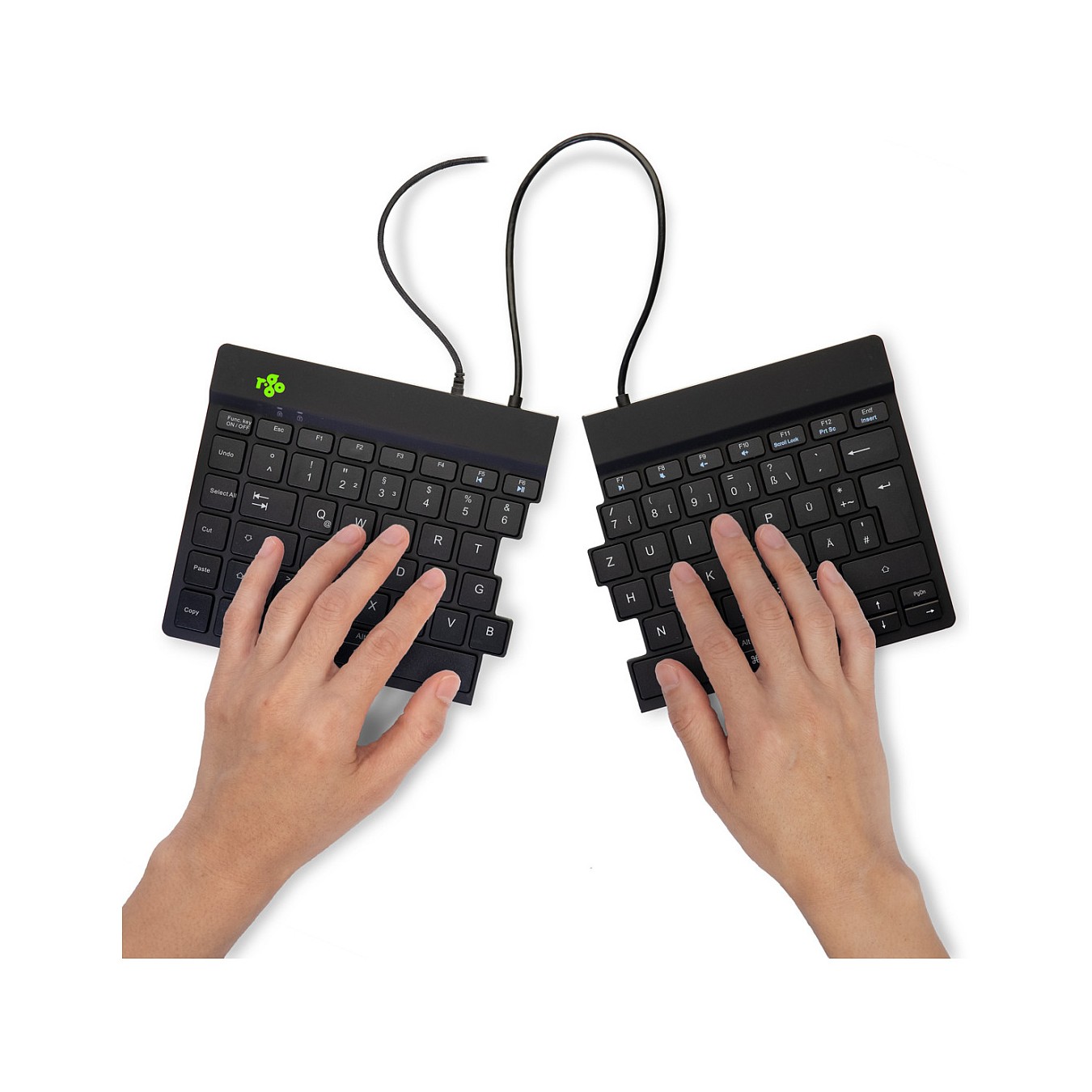 Buy R-Go Split Break Ergonomische Tastatur, QWERTZ (DE) - schwarz, kabelgebunden in Cyprus, Nicosia, Limassol, Larnaka, Pafos