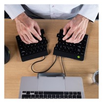 Buy R-Go Split Break Ergonomische Tastatur, QWERTZ (DE) - schwarz, kabelgebunden in Cyprus, Nicosia, Limassol, Larnaka, Pafos