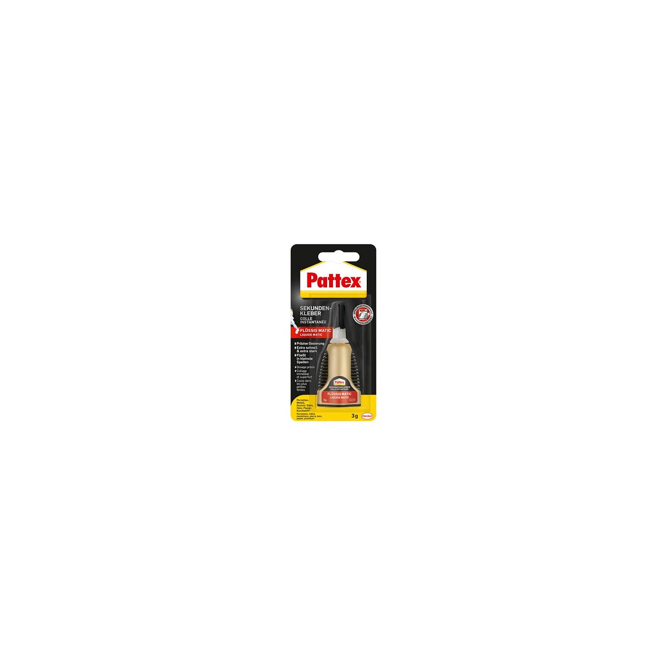 Buy Pattex Sekundenkleber Matic Flüssig. Applikatorflasche. 3g in Cyprus, Nicosia, Limassol, Larnaka, Pafos