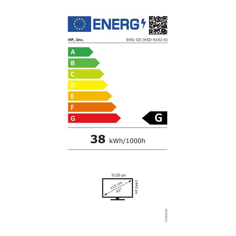 Buy HP E45c G5 - 44.5" Curved DQHD (5120×1440) VA Monitor, 165Hz, HDR400, 2x US... in Cyprus, Nicosia, Limassol, Larnaka, Pafos
