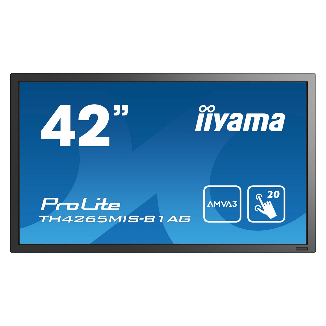 Buy 106,7cm 42'' (1920x1080) iiyama ProLiteTH4265MIS-B1AG 6,5ms 16:9 VGA HDMI Speaker VESA TOUCHSCREEN FULL HD BLACK in Cyprus, 