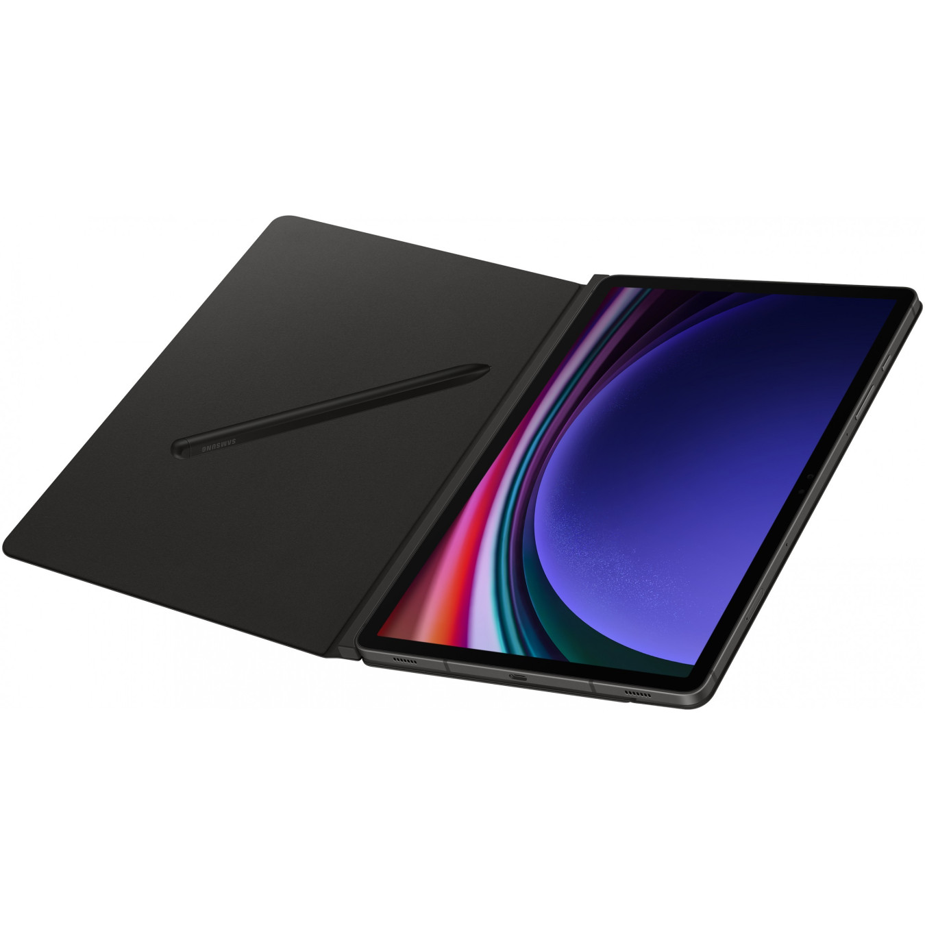 Samsung Galaxy Tab S9 FE Smart Book Cover - EF-BX710PBEGWW - Black, Folio Stand, Scratch & Bump Resistant