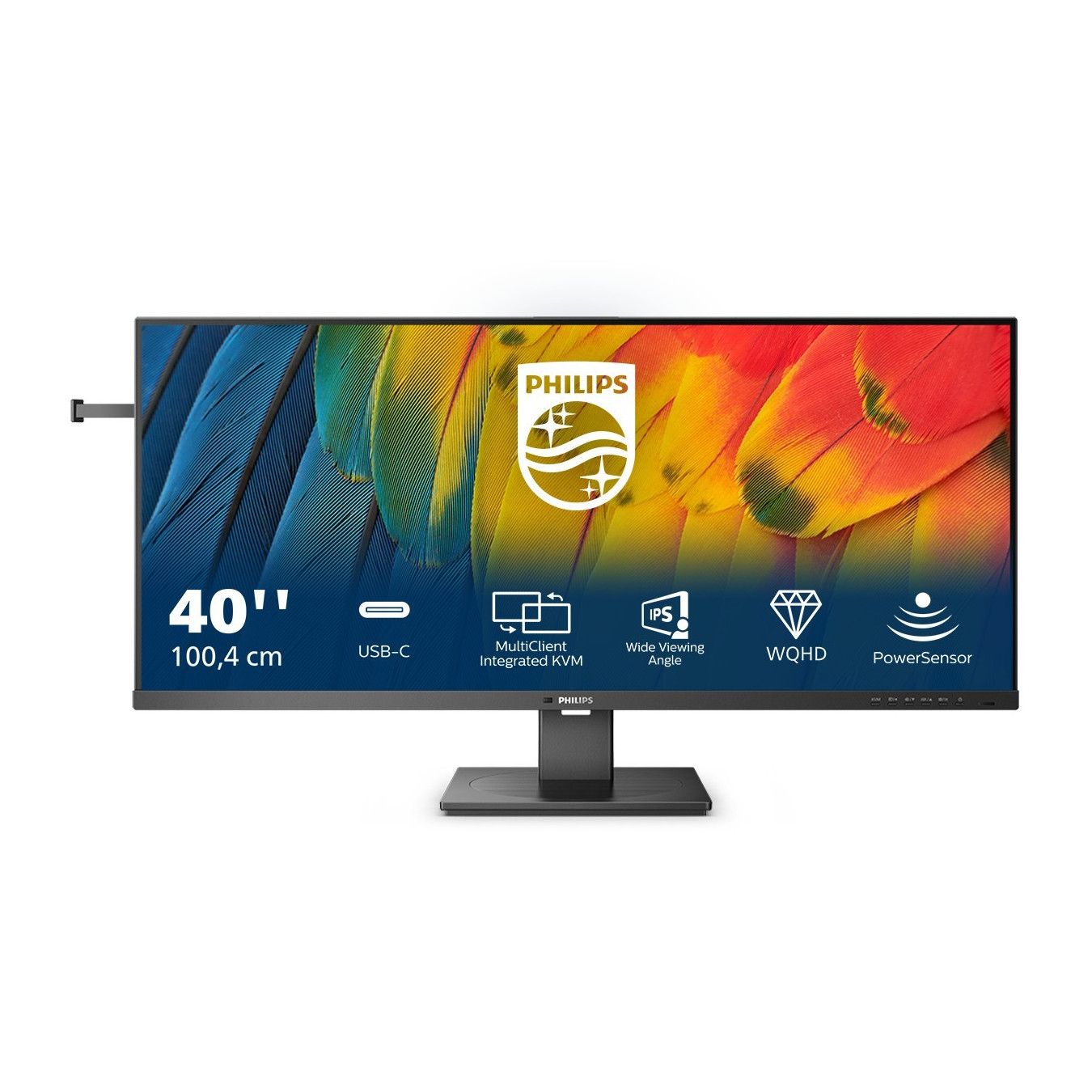 Philips 40B1U5600 - 40" (101.6 cm) UWQHD 3440x1440 IPS, 21:9, 100Hz, 4ms, HDR400, USB-C PD100W, Black