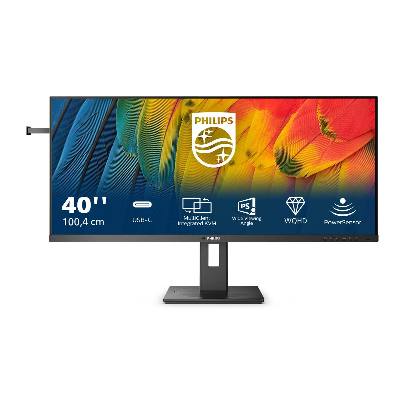 Philips 40B1U5600 - 40" (101.6 cm) UWQHD 3440x1440 IPS, 21:9, 100Hz, 4ms, HDR400, USB-C PD100W, Black