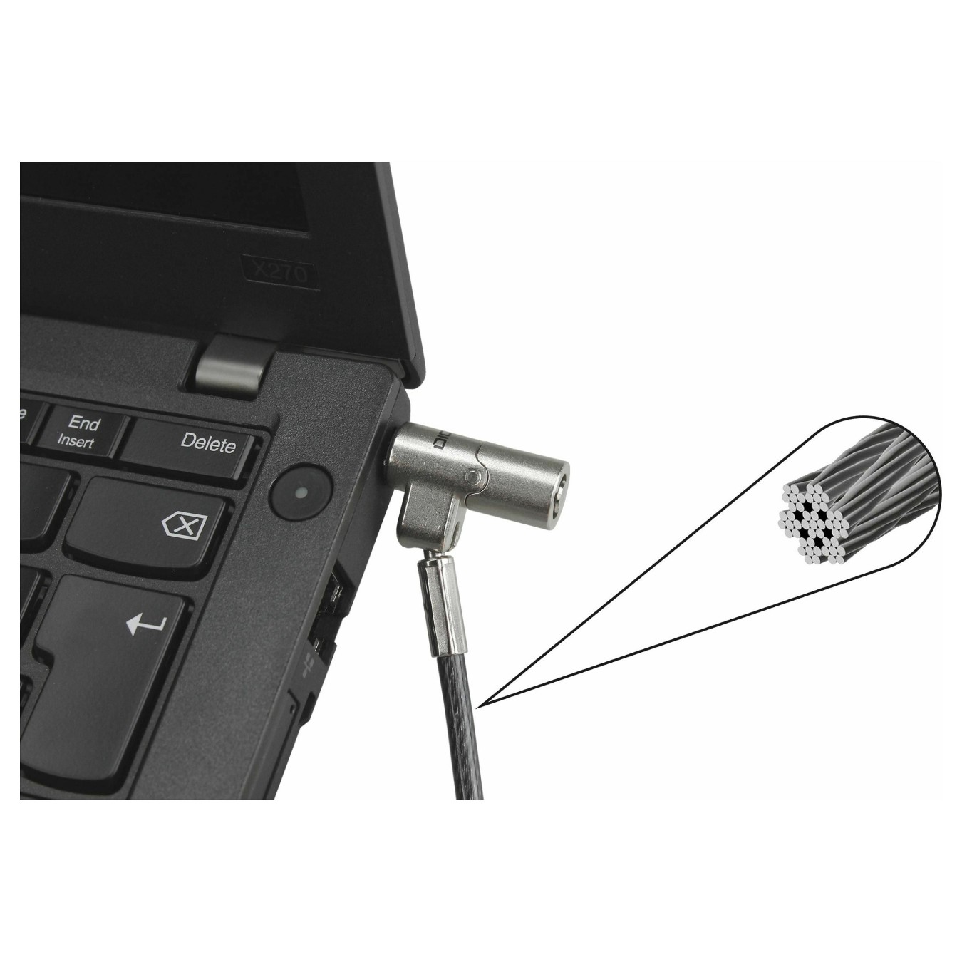 Buy Dicota Security Cable Nano Lock Ultra Slim Keyed 2.5x6 mm slot black in Cyprus, Nicosia, Limassol, Larnaka, Pafos